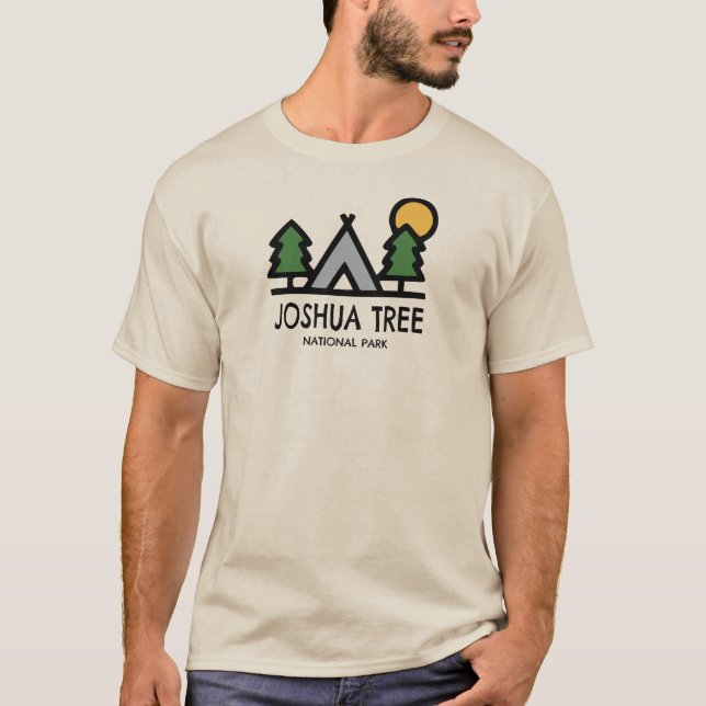 Nationalparken Joshua Träd T Shirt (Framsida)