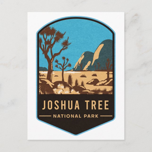 Nationalparken Joshua Träd Vykort (Framsida)