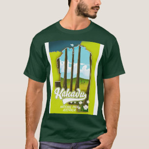 Nationalparken Kakadu Australien karta T Shirt