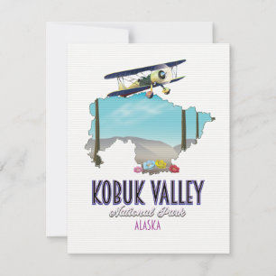 Nationalparken karta i Kobuk Valley Alaska