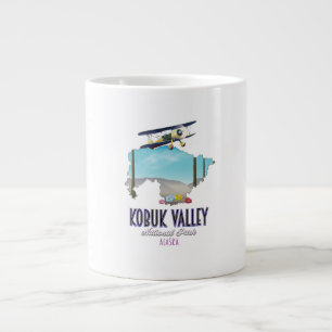 Nationalparken karta i Kobuk Valley Alaska Jumbo Mugg