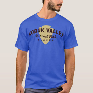 Nationalparken Kobuk Valley Arched Text Brown T Shirt