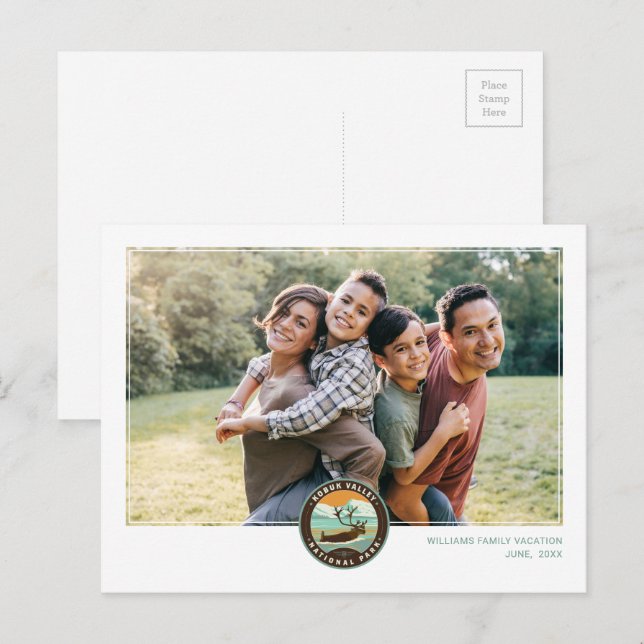 Nationalparken Kobuk Valley Vykort (Fram/baksida)