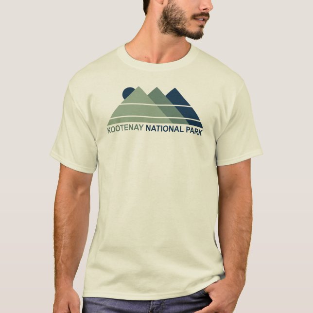Nationalparken Kootenay Mountain Sol T Shirt (Framsida)