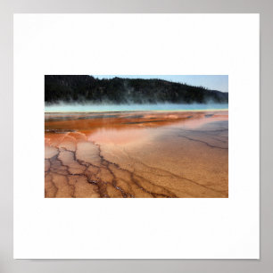 Nationalparken Landcape Photography White Gräns Poster