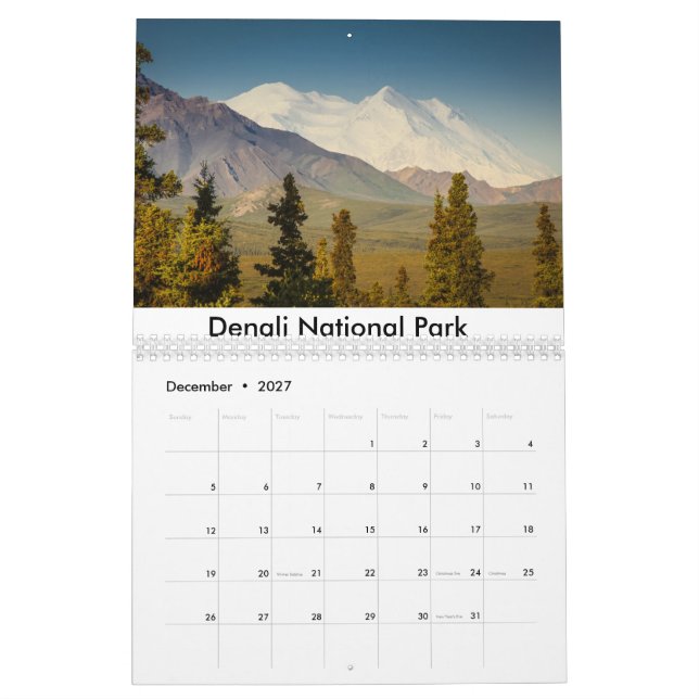 Nationalparken landskap kalender (Dec 2027)
