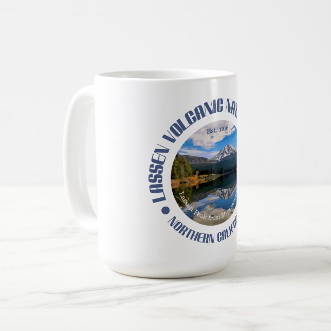 Nationalparken Lassen Volcanic Kaffemugg (Framsida vänster)