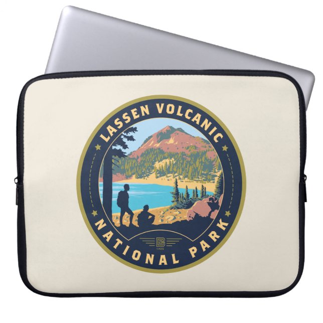 Nationalparken Lassen Volcanic Laptop Fodral (Framsidan)