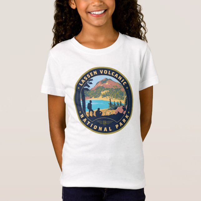 Nationalparken Lassen Volcanic T Shirt (Framsida)