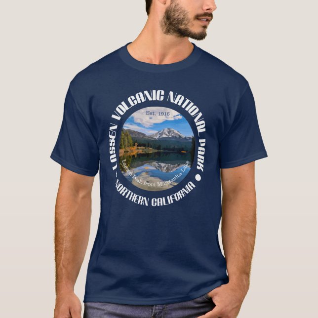 Nationalparken Lassen Volcanic Tee Shirt (Framsida)