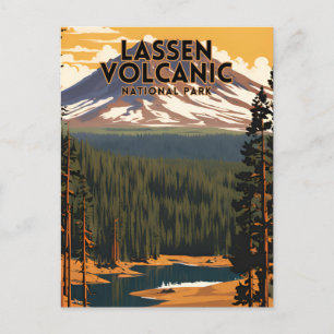 Nationalparken Lassen Volcanic Travel Vykort