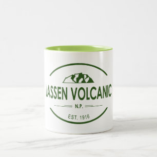 Nationalparken Lassen Volcanic Två-Tonad Mugg