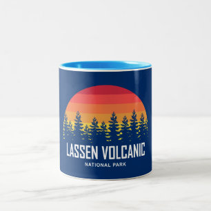 Nationalparken Lassen Volcanic Två-Tonad Mugg