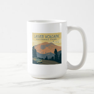 Nationalparken Lassen Volcanic Väg Resa Kaffemugg