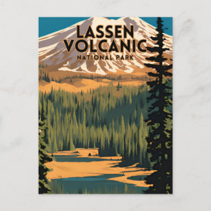 Nationalparken Lassen Volcanic Vykort