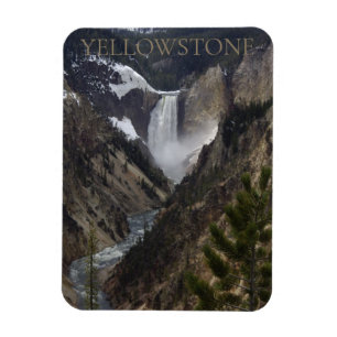 nationalparken Lower Falls Yellowstone Magnet