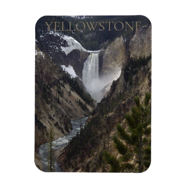 nationalparken Lower Falls Yellowstone Magnet (Vertikal)
