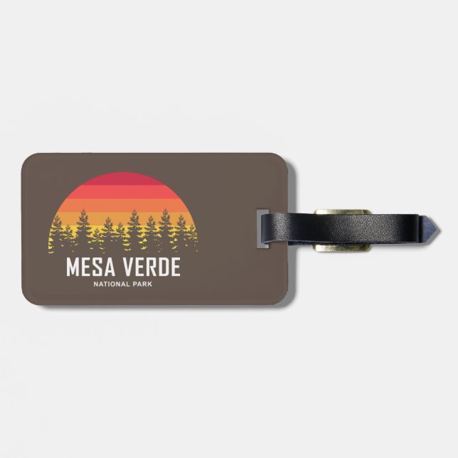 Nationalparken Mesa Verde Bagagebricka (Baksida Vågrät)