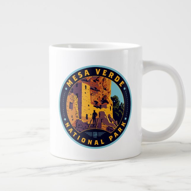 Nationalparken Mesa Verde Jumbo Mugg (Höger)