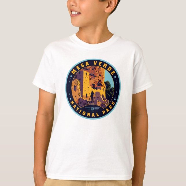 Nationalparken Mesa Verde T Shirt (Framsida)