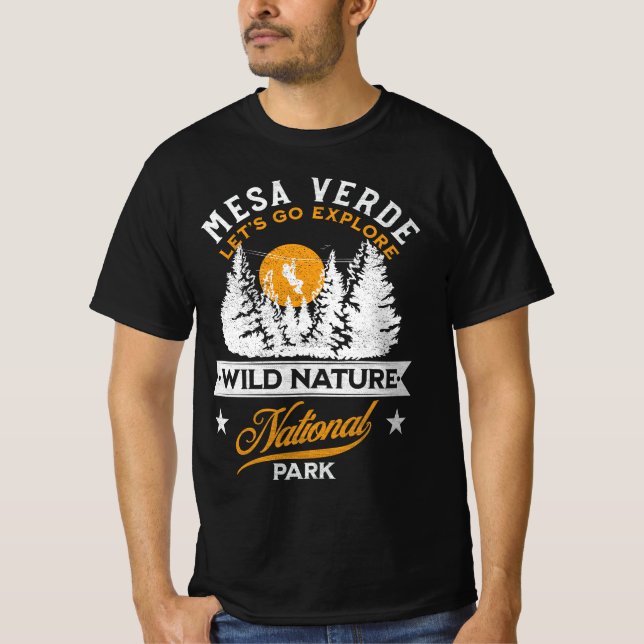 Nationalparken Mesa Verde T Shirt (Framsida)