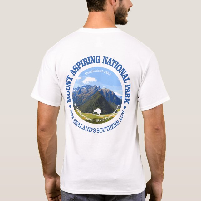 Nationalparken Mount Aspiring T Shirt (Baksida)