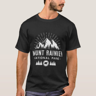 Nationalparken Mount Rainier - Retro Hiking Vacati T Shirt