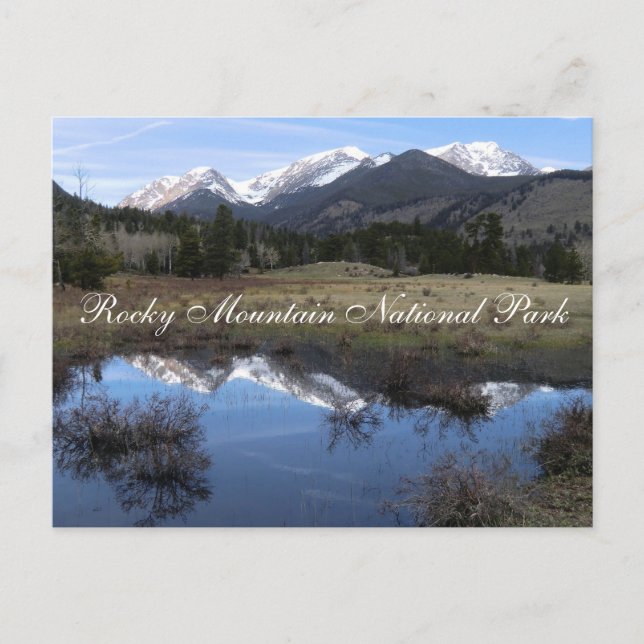 nationalparken Mummy Range Rocky Mountain Vykort (Framsida)