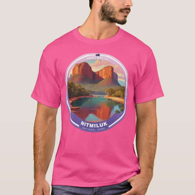 Nationalparken Nitmiluk Australien T Shirt (Framsida)