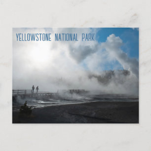 Nationalparken Norris Geyser Basin Yellowstone Vykort