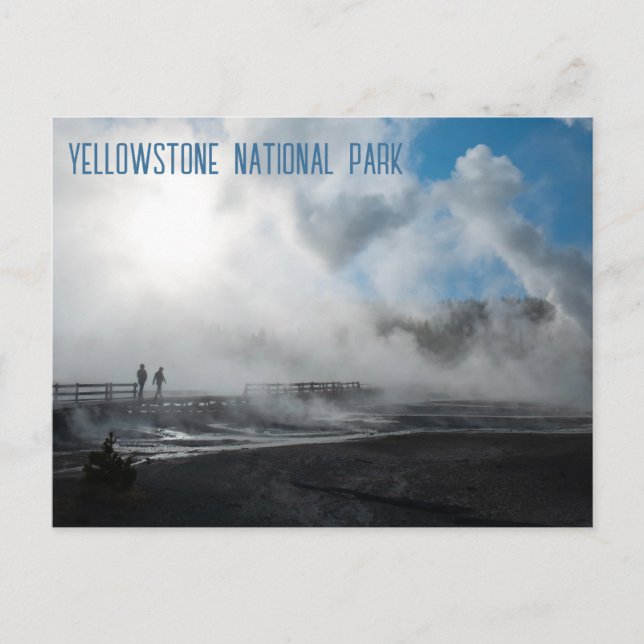 Nationalparken Norris Geyser Basin Yellowstone Vykort (Framsida)