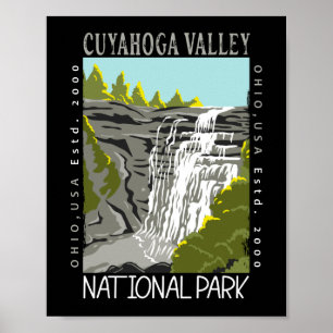 Nationalparken Ohio Distress i Cuyahoga Valley Poster