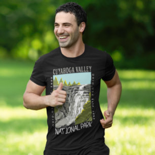 Nationalparken Ohio Distress i Cuyahoga Valley T Shirt