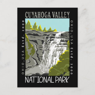 Nationalparken Ohio Distress i Cuyahoga Valley Vykort