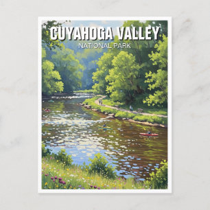 Nationalparken Ohio Travel i Cuyahoga Valley Vykort