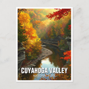 Nationalparken Ohio Travel i Cuyahoga Valley Vykort