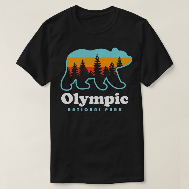 nationalparken Olympiska nationalparken T Shirt (Design framsida)