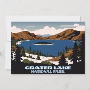 Nationalparken Oregon i Crater Sjö Inbjudningar