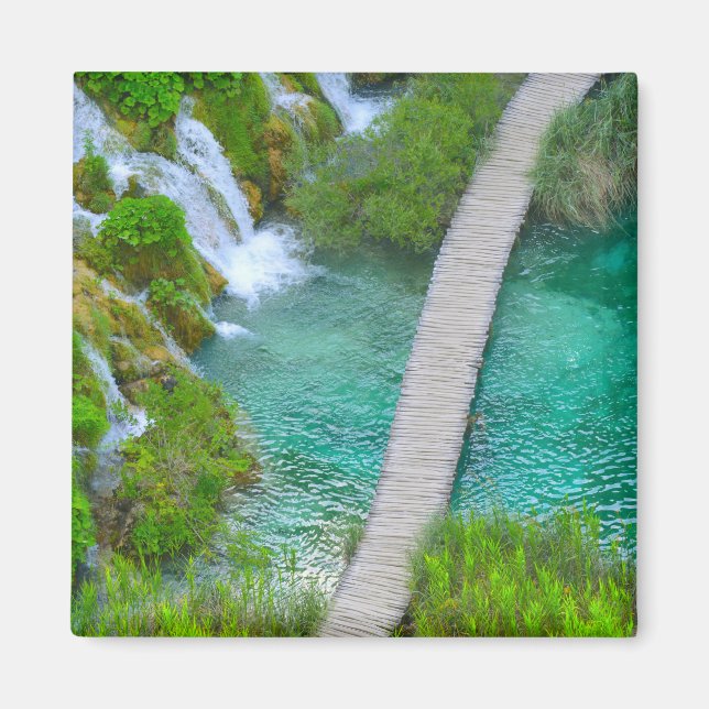 Nationalparken Plitvice i Kroatien, Hiking Trails Magnet (Framsidan)