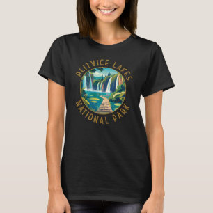Nationalparken Plitvice Sjöar Kroatien Distress T Shirt