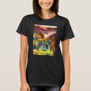 Nationalparken Plitvice Sjöar Kroatien T Shirt