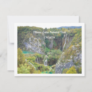 Nationalparken Plitvice Sjöar, Kroatien Vykort
