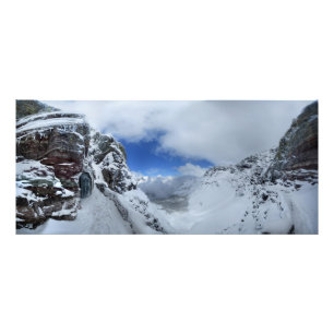 Nationalparken Ptarmigan Pass Tunnel North Glacier Fototryck