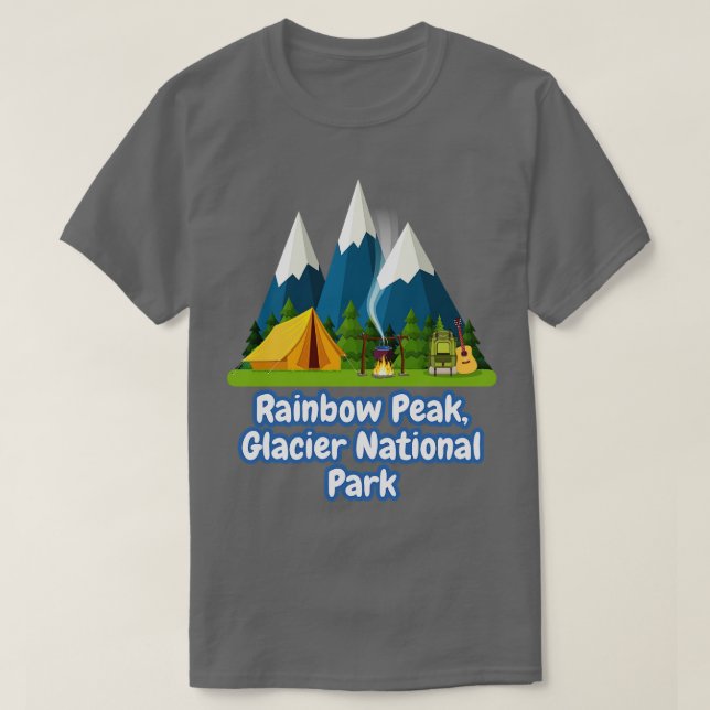 Nationalparken Rainbow Peak Glacier T Shirt (Design framsida)