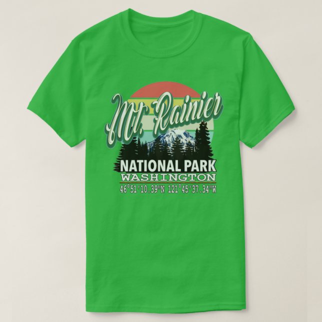 Nationalparken Rainier 15 T Shirt (Design framsida)