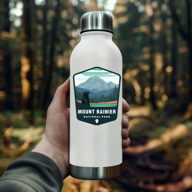 Nationalparken Rainier | Skärmklippsmärke Klistermärken (Mount Rainier National Park Sticker)