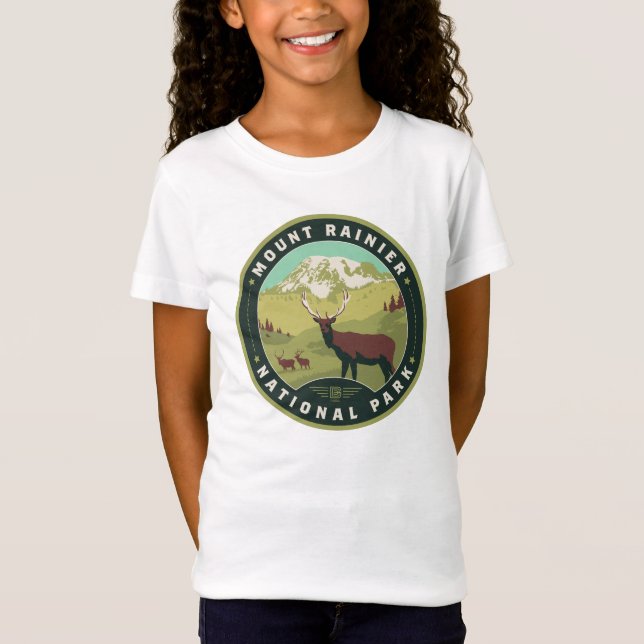 Nationalparken Rainier T Shirt (Framsida)