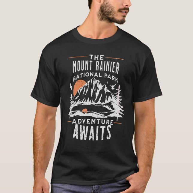 Nationalparken Rainier T Shirt (Framsida)