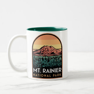 Nationalparken Rainier Två-Tonad Mugg