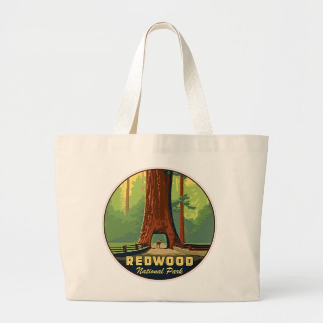 Nationalparken Redwood Jumbo Tygkasse (Framsidan)